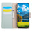 For Samsung Galaxy A36 5G Case Zipper Wallet Color Splicing TPU PU Leather Flip Phone Cover with Strap - Green - 3