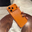 For iPhone 17 Pro Max Case Compatible with MagSafe Lens Protection Acrylic + TPU Matte Phone Cover - Titanium Orange - 2