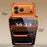 JAUCASE For iPhone 17 Pro Max Magnetic Case Linen Texture Rotary Ring Kickstand PC + TPU Phone Cover - Orange - 4