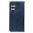 For Samsung Galaxy S26+ Case Hidden Magnetic Closure Calf Texture Leather Phone Cover - Blue - 6
