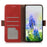 For OnePlus 15R 5G / Ace 6T 5G / Ace 6 5G Case RFID Blocking Genuine Cow Leather Wallet Phone Cover - Red - 2