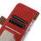 For OnePlus 15R 5G / Ace 6T 5G / Ace 6 5G Case RFID Blocking Genuine Cow Leather Wallet Phone Cover - Red - 6