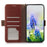 For Samsung Galaxy A37 5G Case RFID Blocking Genuine Cow Leather Wallet Phone Cover - Brown - 2
