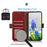 For Samsung Galaxy A57 5G Case RFID Blocking Wallet Crocodile Texture Genuine Cow Leather Phone Cover - Red - 2