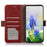 For Samsung Galaxy A57 5G Case RFID Blocking Wallet Crocodile Texture Genuine Cow Leather Phone Cover - Red - 4