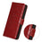 For Samsung Galaxy A57 5G Case RFID Blocking Wallet Crocodile Texture Genuine Cow Leather Phone Cover - Red - 5