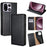 For OnePlus 15 5G Case Wallet PU Leather Magnetic Auto-Absorbed Phone Cover - Black - 1