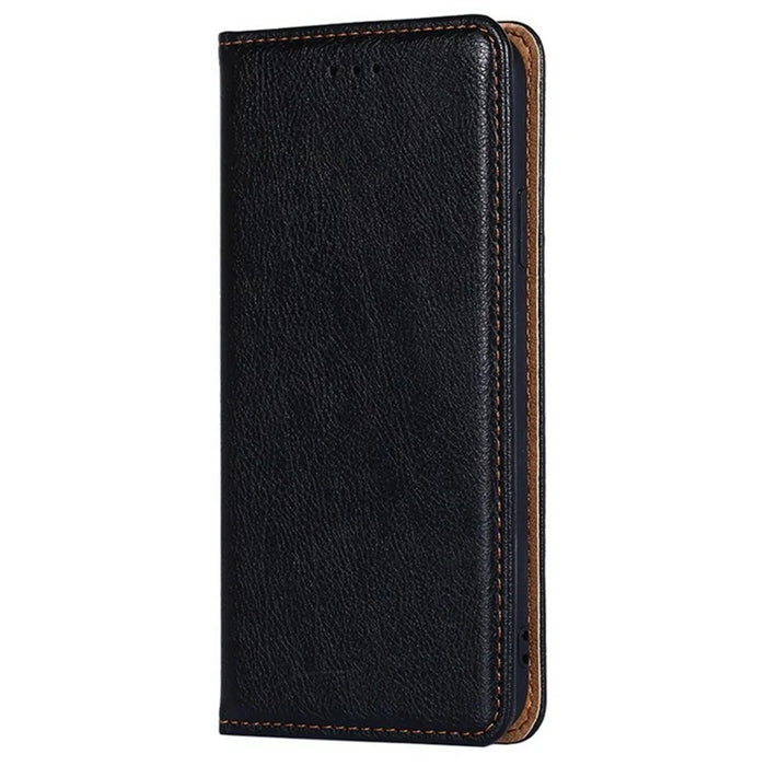 For OnePlus 15 5G Case Wallet PU Leather Magnetic Auto-Absorbed Phone Cover - Black - 7