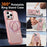 For iPhone 14 Pro Max Case Compatible with MagSafe Kickstand TPU PC Shockproof Phone Back Cover - Pink - 7