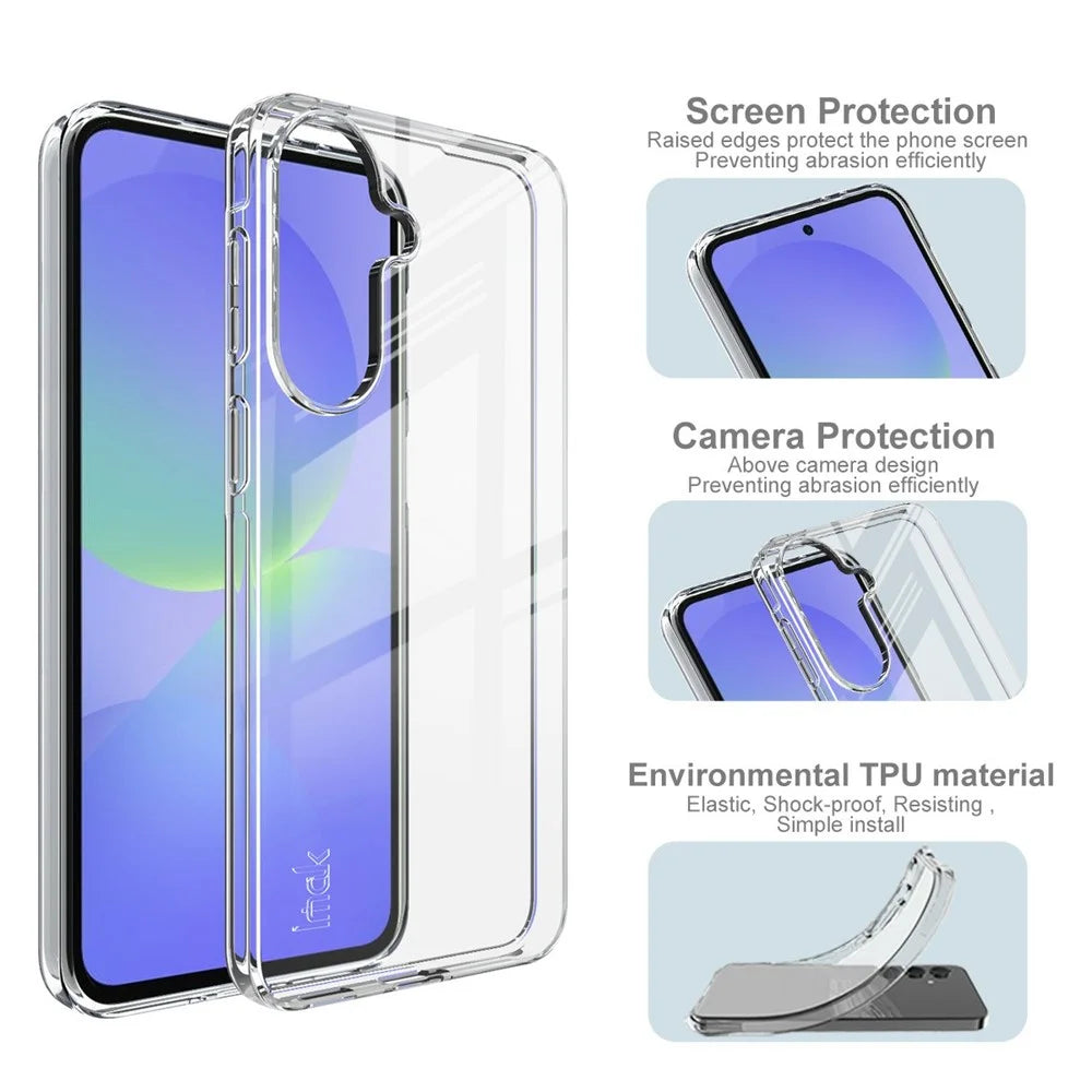 IMAK UX-10 Series For Samsung Galaxy A57 5G Phone Case Soft TPU Clear Mobile Back Cover - 5