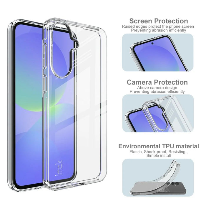 IMAK UX-10 Series For Samsung Galaxy A57 5G Phone Case Soft TPU Clear Mobile Back Cover - 5