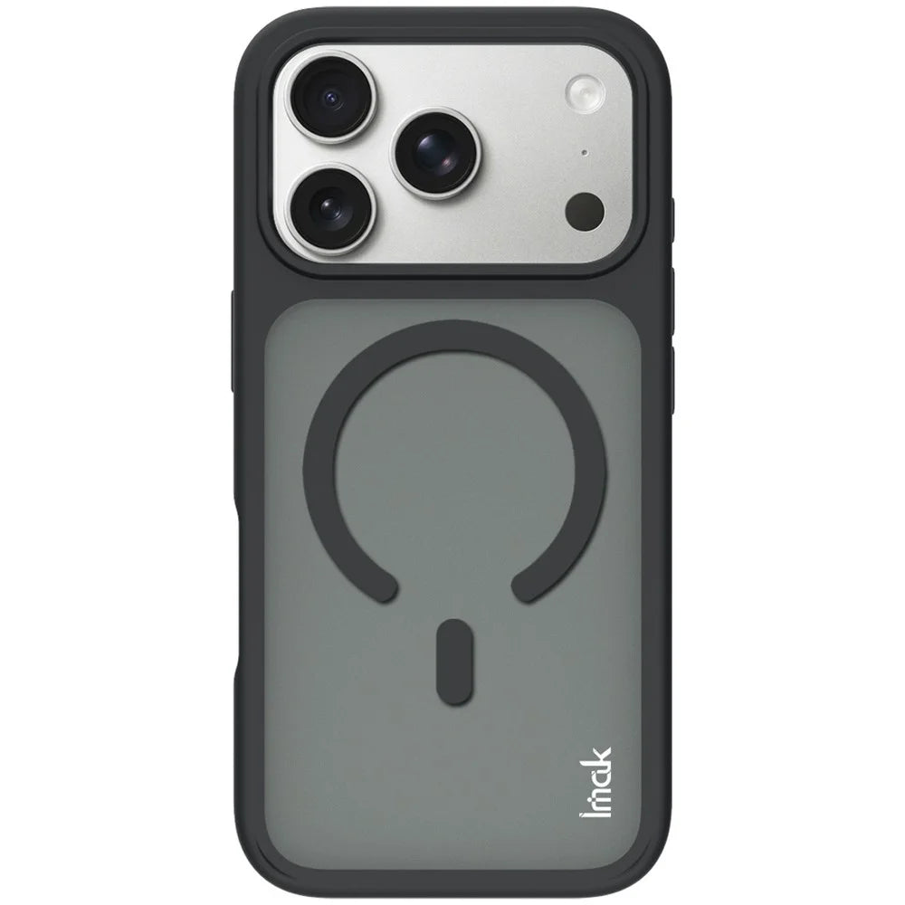IMAK UX-9C Series For iPhone 17 Pro Magnetic Case TPU + PC Protective Phone Cover - Black - 1