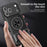 For iPhone 17 Pro Max Case Compatible with MagSafe Ring Holder Foldable Kickstand TPU PC Phone Cover with Camera Lens Slider - Black - 6