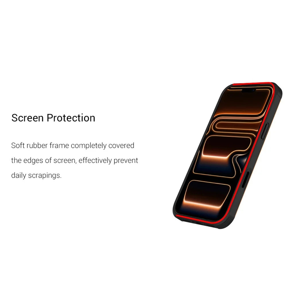KZDOO For iPhone 17 Case Shockproof TPU+PC+Metal Frame ARES Phone Cover with Al Touch Button - Aurora - 3