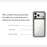 KZDOO For iPhone 17 Pro Case Shockproof TPU+PC+Metal Frame ARES Phone Cover with Al Touch Button - Titanium Grey - 4
