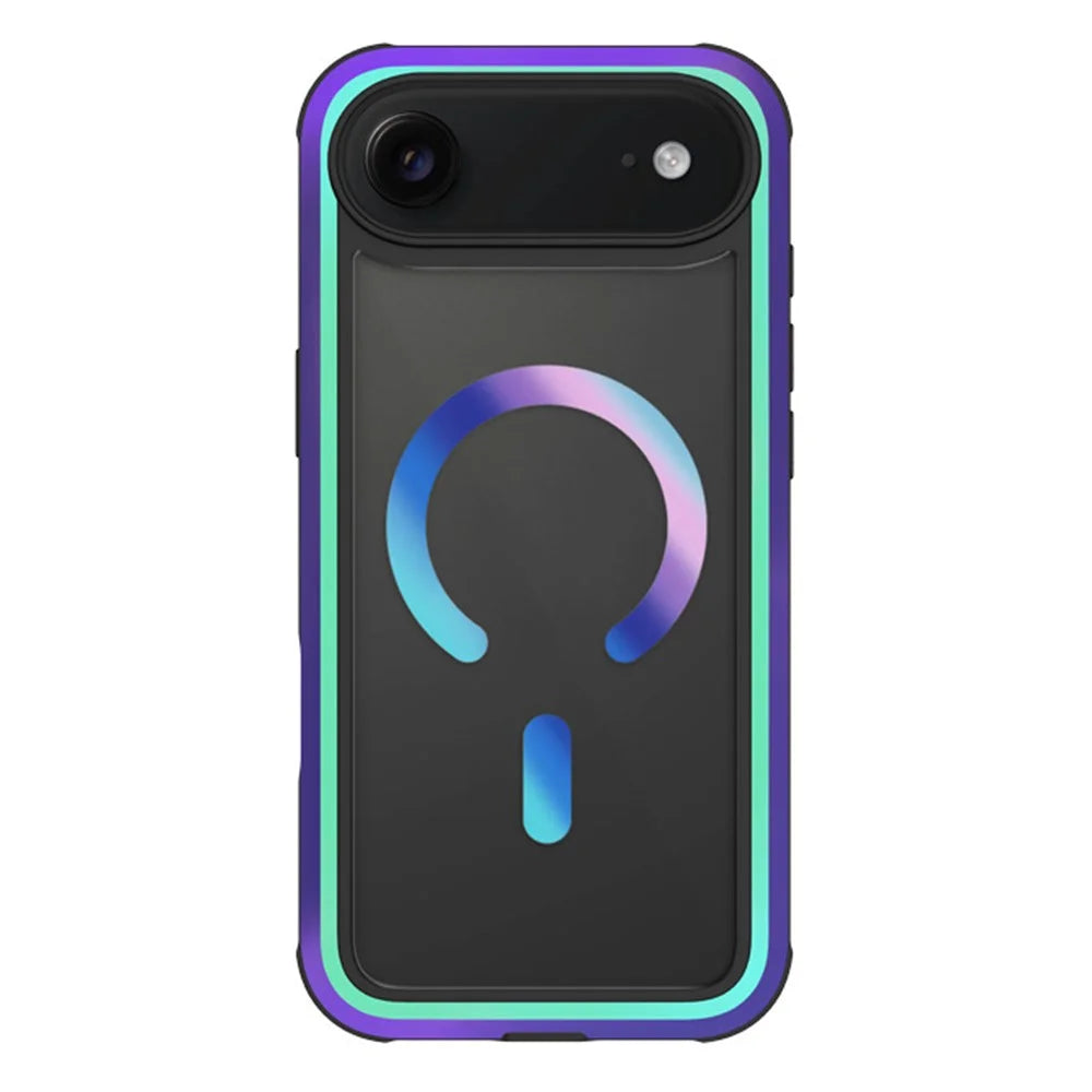 KZDOO For iPhone Air Case Compatible with MagSafe Metal Frame TPU + PC Phone Cover - Aurora - 1