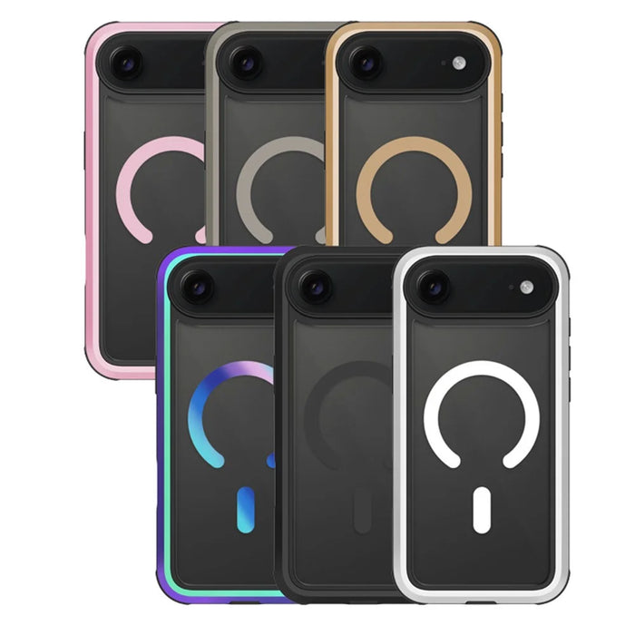KZDOO For iPhone Air Case Compatible with MagSafe Metal Frame TPU + PC Phone Cover - Aurora - 5