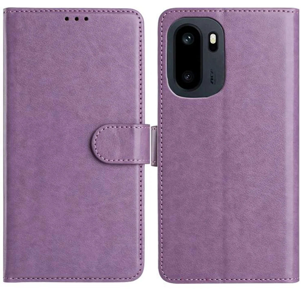 For OnePlus 15R 5G / Ace 6T 5G / Ace 6 5G Wallet Phone Case Stand PU Leather Folio Flip Cover with 8 Card Slot - Purple - 3