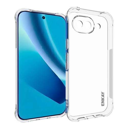 ENKAY HAT PRINCE For Google Pixel 10a Clear Phone Case   Shockproof Anti-slip TPU Cover - Transparent - 1