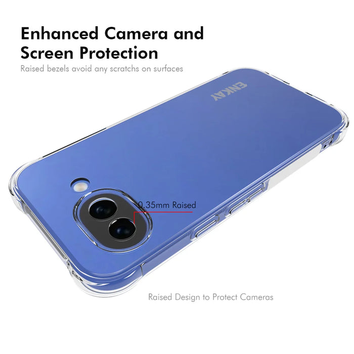 ENKAY HAT PRINCE For Google Pixel 10a Clear Phone Case   Shockproof Anti-slip TPU Cover - Transparent - 3
