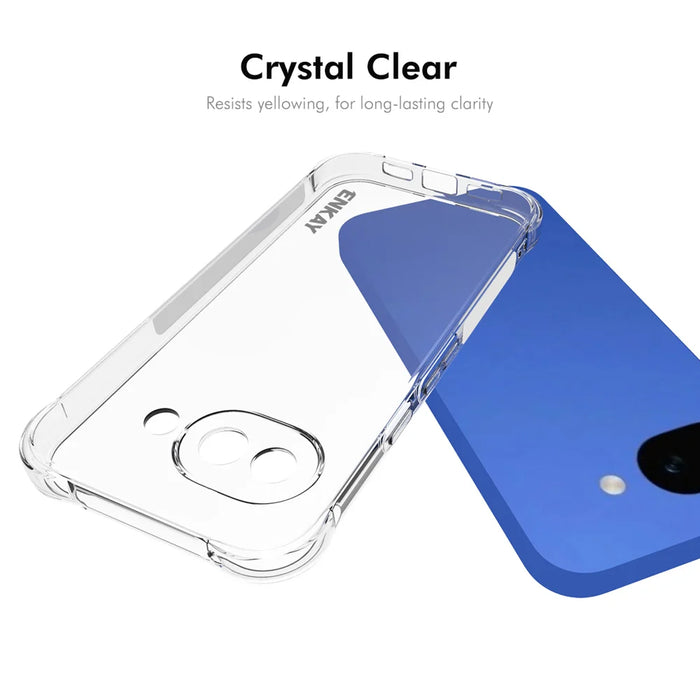 ENKAY HAT PRINCE For Google Pixel 10a Clear Phone Case   Shockproof Anti-slip TPU Cover - Transparent - 5