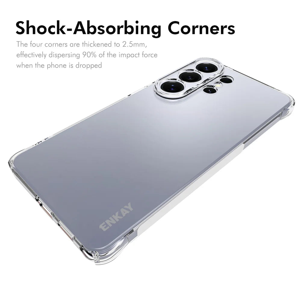 ENKAY HAT PRINCE For Samsung Galaxy S26 Ultra Clear Phone Case   Shockproof Anti-slip TPU Cover - Transparent - 2