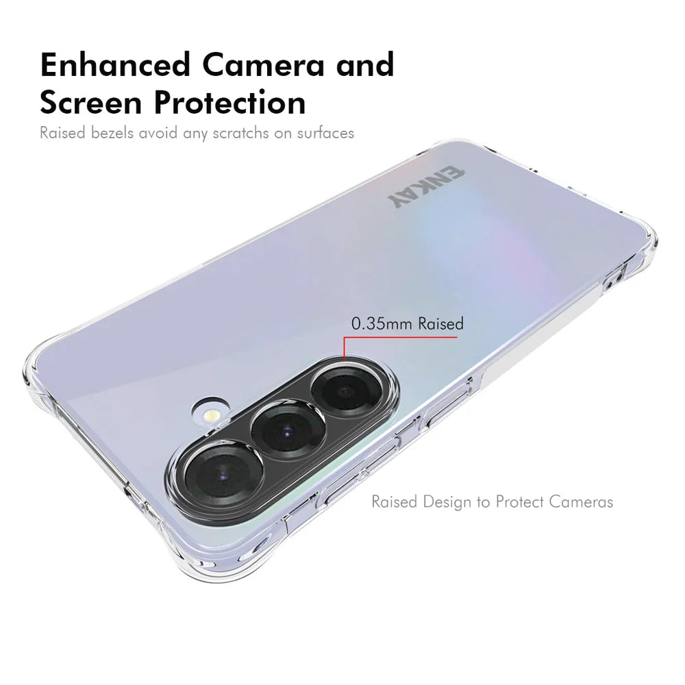 ENKAY HAT PRINCE For Samsung Galaxy S26 Clear Phone Case   Shockproof Anti-slip TPU Cover - Transparent - 3