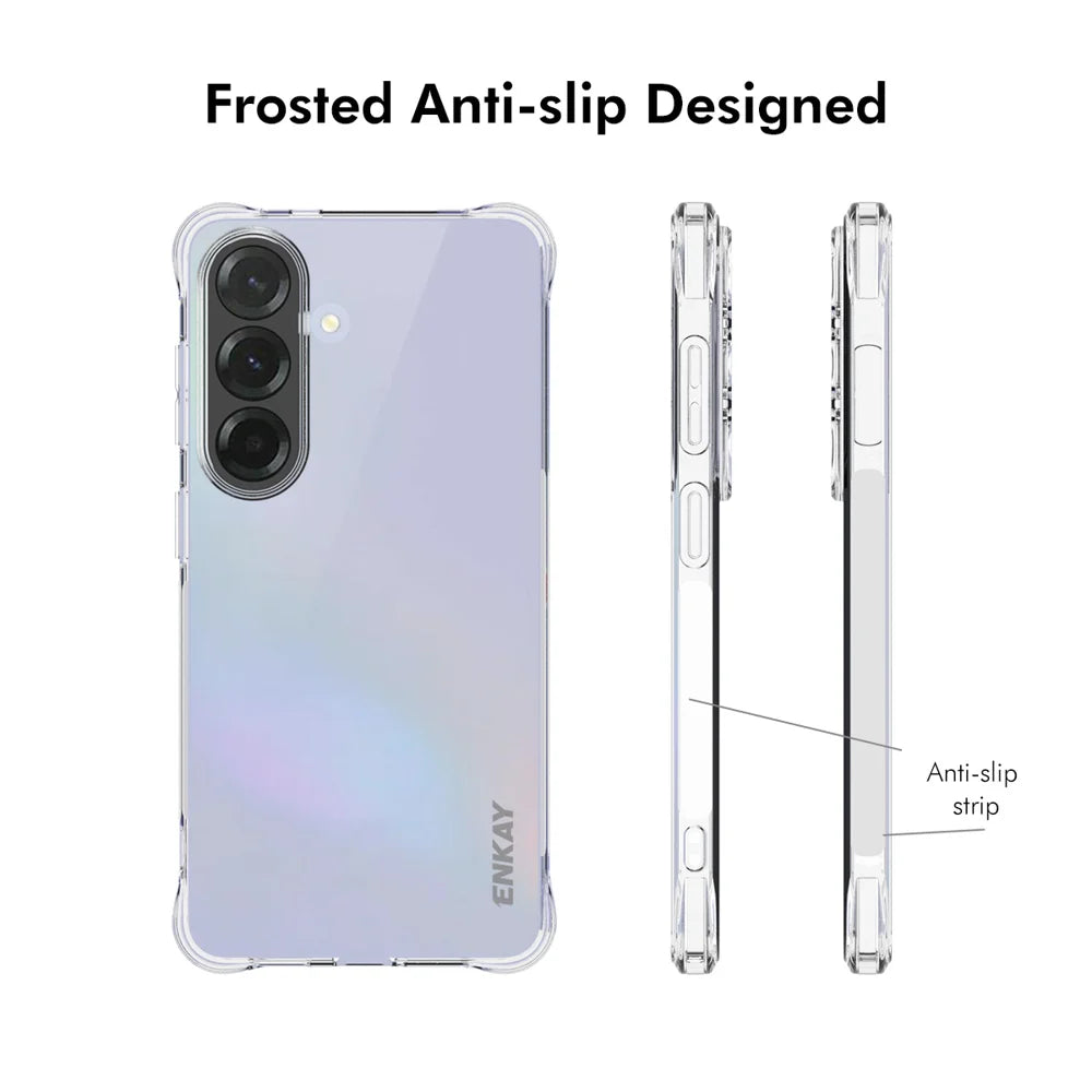 ENKAY HAT PRINCE For Samsung Galaxy S26 Clear Phone Case   Shockproof Anti-slip TPU Cover - Transparent - 4