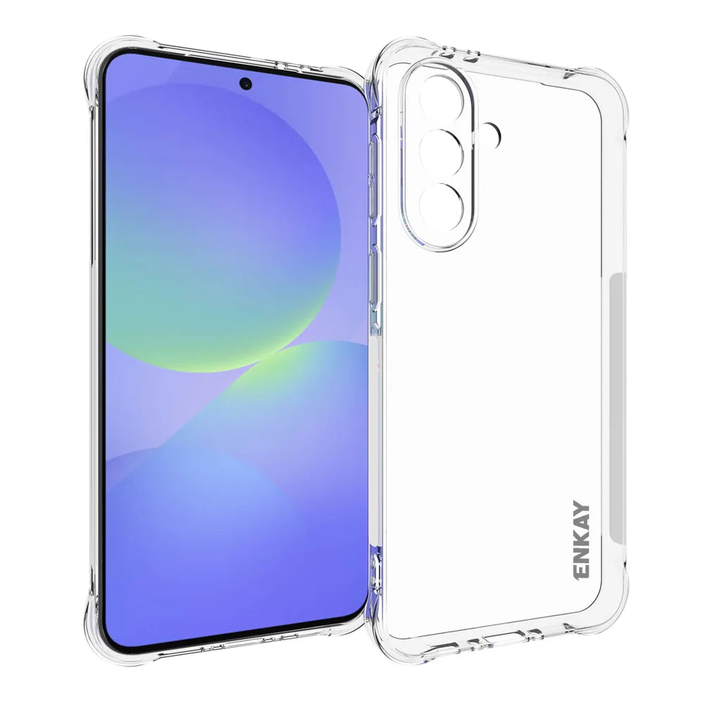 ENKAY HAT PRINCE For Samsung Galaxy A37 5G Clear Phone Case   Shockproof Anti-slip TPU Cover - Transparent - 1