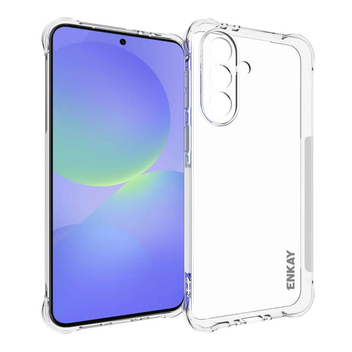 ENKAY HAT PRINCE For Samsung Galaxy A37 5G Clear Phone Case   Shockproof Anti-slip TPU Cover - Transparent - 1