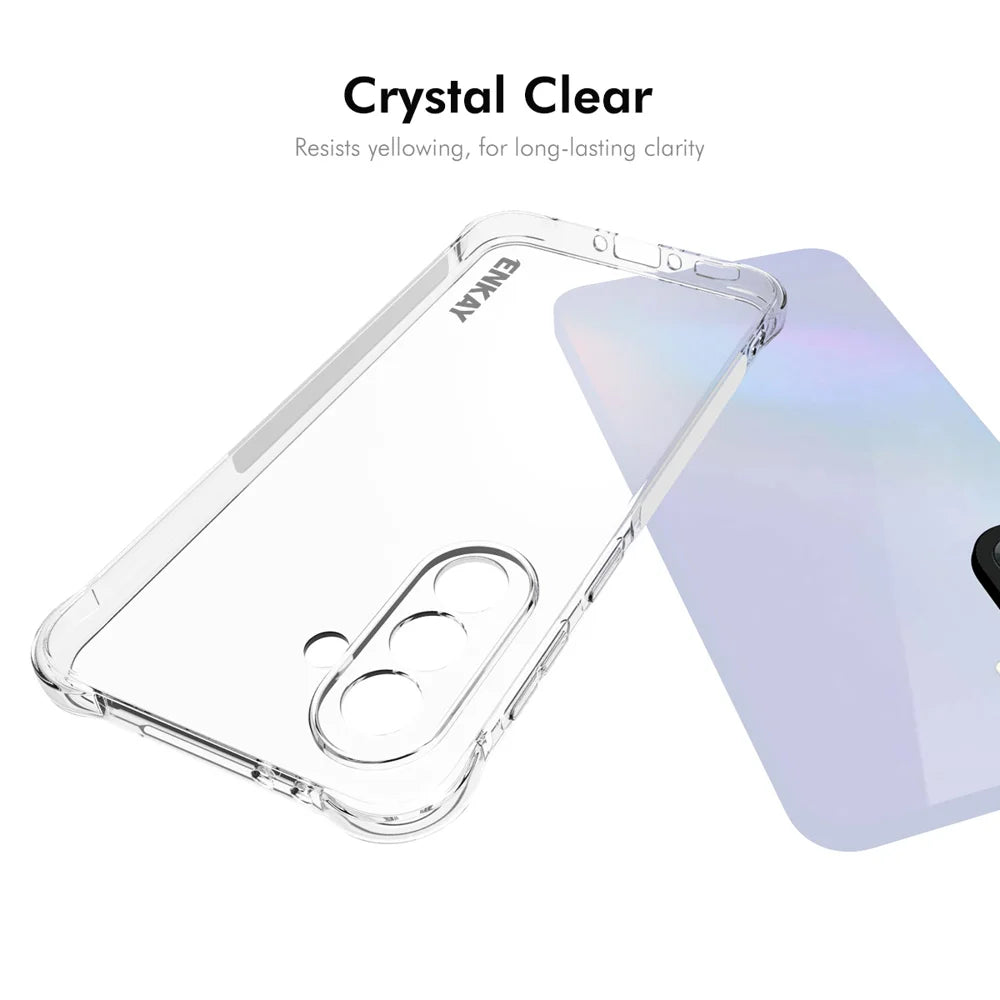 ENKAY HAT PRINCE For Samsung Galaxy A37 5G Clear Phone Case   Shockproof Anti-slip TPU Cover - Transparent - 5