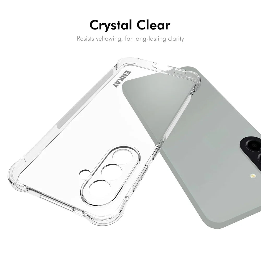 ENKAY HAT PRINCE For Samsung Galaxy A57 5G Clear Phone Case   Shockproof Anti-slip TPU Cover - Transparent - 5