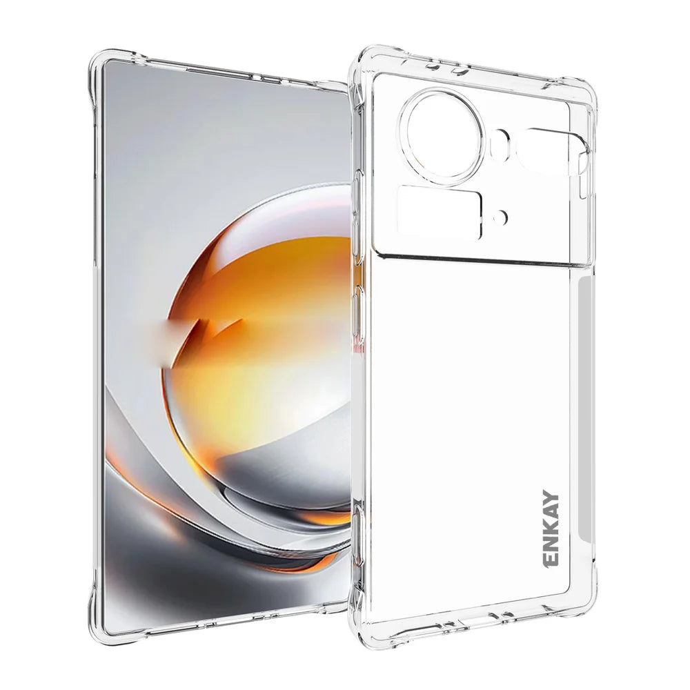 ENKAY HAT PRINCE For ZTE nubia Z80 Ultra 5G Clear Phone Case   Shockproof Anti-slip TPU Cover - Transparent - 1
