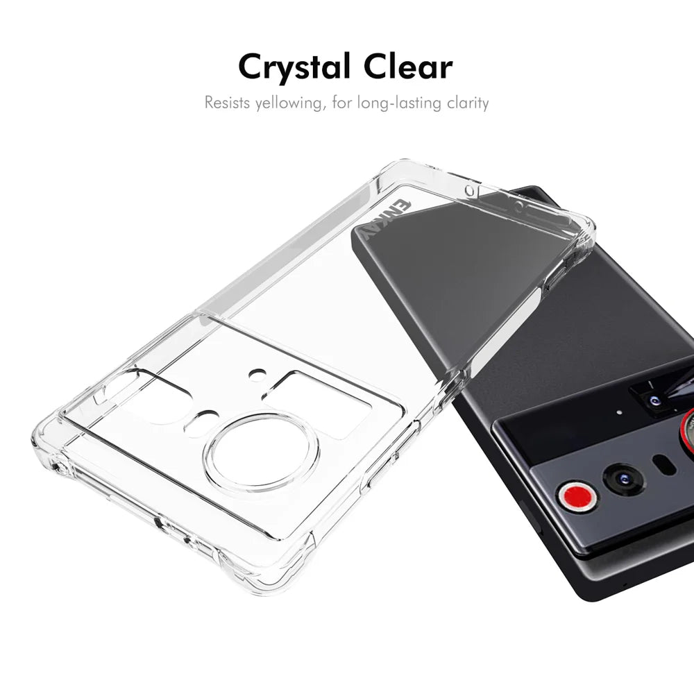 ENKAY HAT PRINCE For ZTE nubia Z80 Ultra 5G Clear Phone Case   Shockproof Anti-slip TPU Cover - Transparent - 5