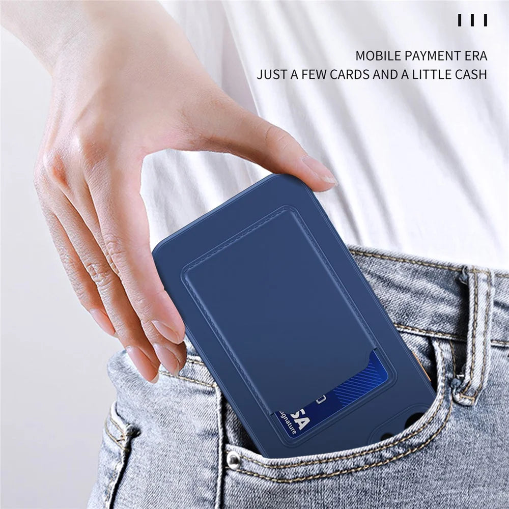 For Samsung Galaxy S26+ Case Flexible TPU Phone Cover with Back Card Slot - Dark Blue - 7