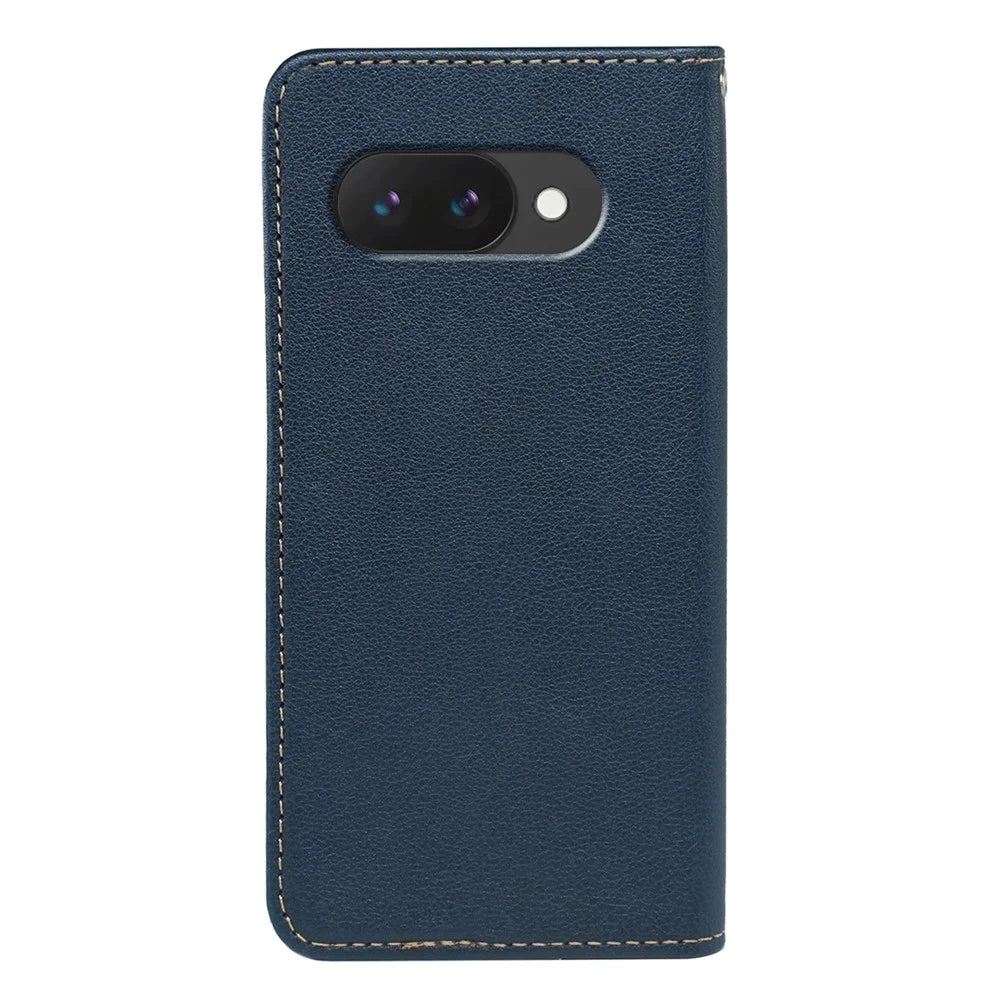 For Google Pixel 10a Case Wallet RFID Blocking Leather Phone Cover Strong Magnetic Closure - Blue - 5