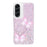 For Samsung Galaxy A57 5G Case Epoxy PVC Butterfly TPU Aesthetics Phone Cover - Pink - 1