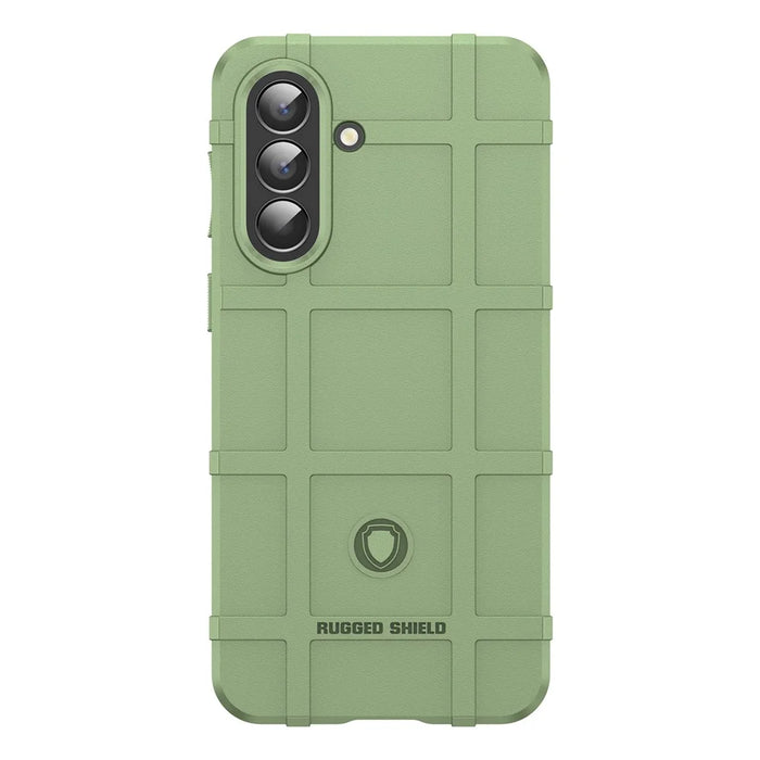 For Samsung Galaxy A57 5G Case Grid Design Soft TPU Scratch-Proof Phone Cover - Green - 2