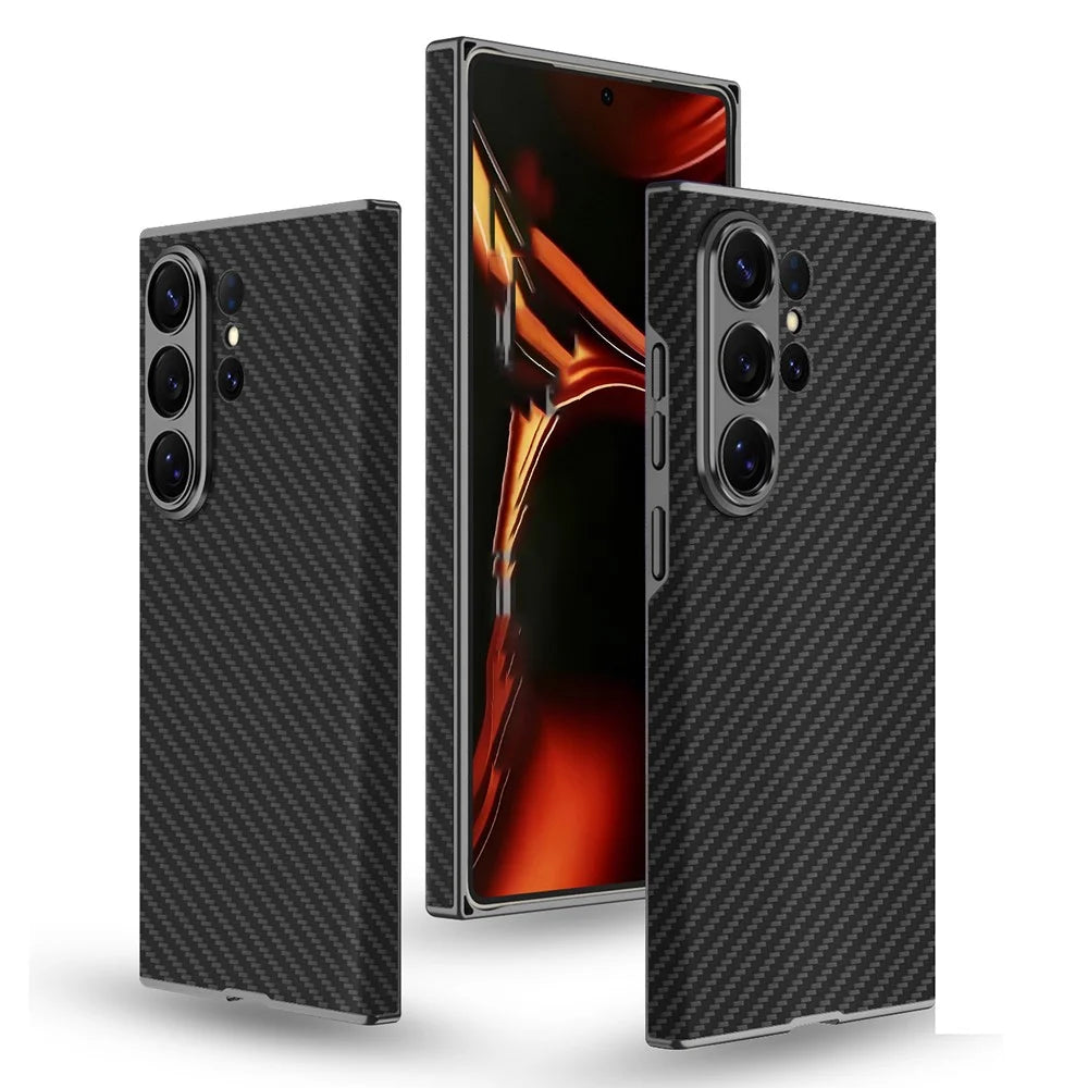 GKK For Samsung Galaxy S26 Ultra Case Skin Touch PC + PU Leather Slim Phone Cover - Black - 1