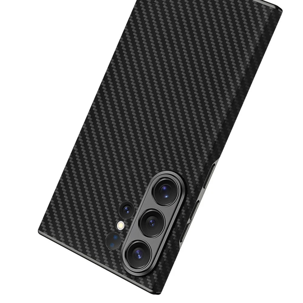 GKK For Samsung Galaxy S26 Ultra Case Skin Touch PC + PU Leather Slim Phone Cover - Black - 2