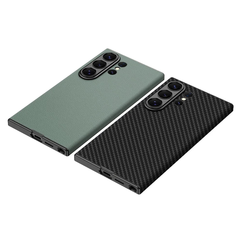 GKK For Samsung Galaxy S26 Ultra Case Skin Touch PC + PU Leather Slim Phone Cover - Black - 3