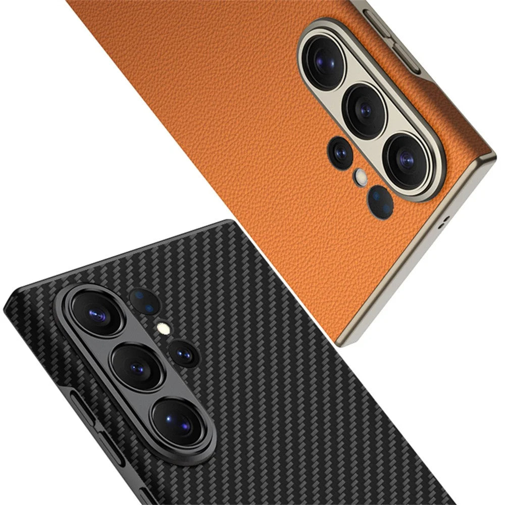 GKK For Samsung Galaxy S26 Ultra Case Skin Touch PC + PU Leather Slim Phone Cover - Black - 5