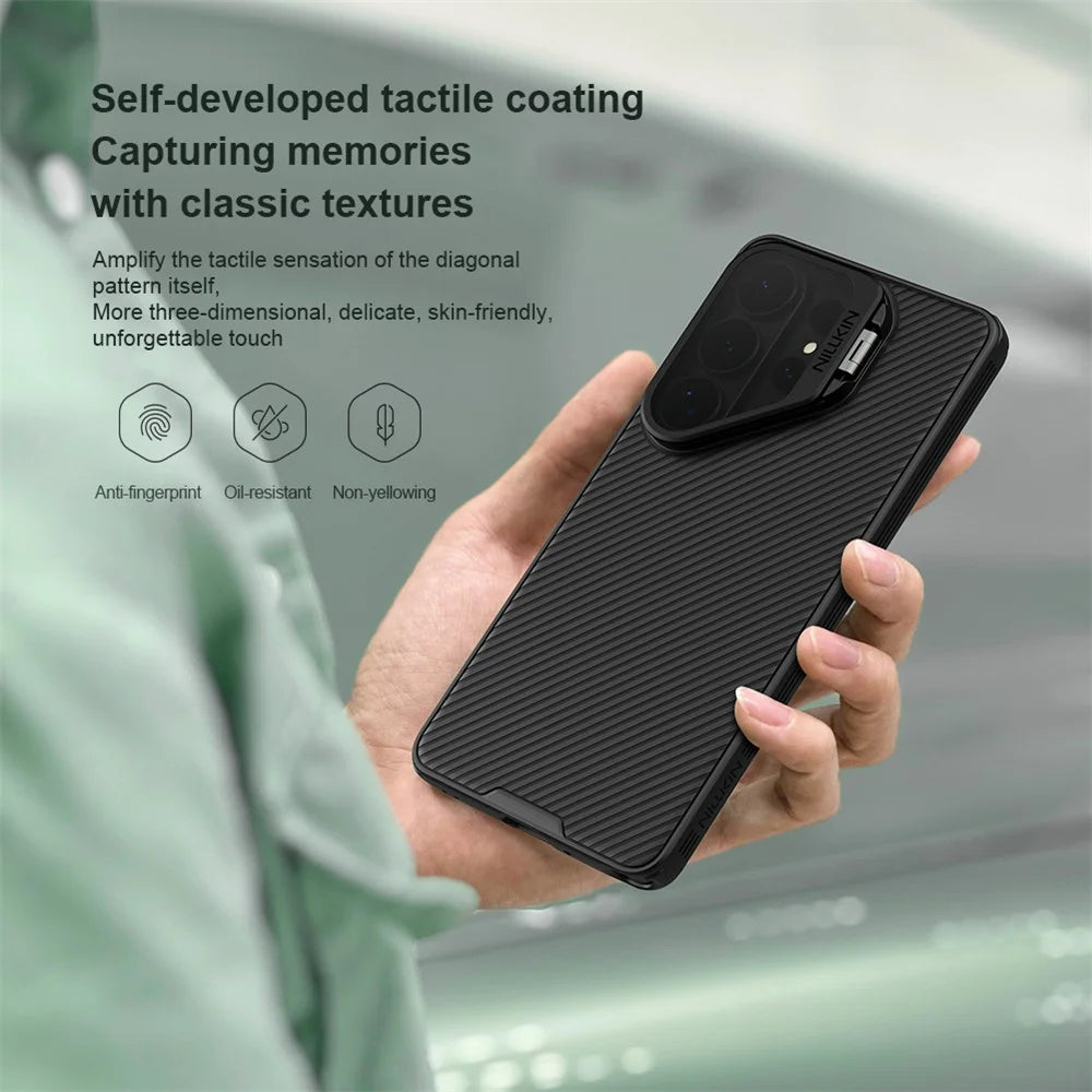 NILLKIN Camshield Prop Magnetic Series for Samsung Galaxy S26 Ultra Case Clear Lens Lid PC TPU Phone Back Cover - Black - 7