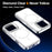 For iPhone 16 Pro Case Compatible with MagSafe Lens Kickstand TPU Acrylic Phone Cover with Matching Hand Strap - White - 2