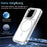 For iPhone 16 Pro Case Compatible with MagSafe Lens Kickstand TPU Acrylic Phone Cover with Matching Hand Strap - White - 6