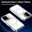 For iPhone 16 Case Compatible with MagSafe Lens Kickstand TPU Acrylic Phone Cover with Matching Hand Strap - White - 3