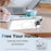 For iPhone 15 Plus Case Compatible with MagSafe Lens Kickstand TPU Acrylic Phone Cover with Matching Hand Strap - White - 2