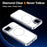For iPhone 15 Plus Case Compatible with MagSafe Lens Kickstand TPU Acrylic Phone Cover with Matching Hand Strap - White - 3