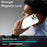 For iPhone 15 Plus Case Compatible with MagSafe Lens Kickstand TPU Acrylic Phone Cover with Matching Hand Strap - White - 6