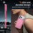 For iPhone 17 Pro Magnetic Case Glitter Design TPU PC PET Drop Proof Phone Cover - Transparent Pink - 6
